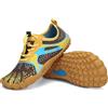 SAGUARO Barefoot Shoes Bambini Scarpe Barefoot Ragazzi Scarpe Minimaliste Ragazze Traspiranti Scarpe a Piedi Nudi Antiscivolo Scarpe Trail Running Scarpe Dita Giallo,Gr.25
