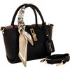 Camomilla Milano Borsa a Mano Donna, con Tracolla, Similpelle, Collezione Sweet and Chic, Misura S, Colore Nero
