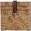 GUESS Laurel SLG Tab Card Case Latte Logo