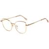 JRLLFD Occhiali da sole vintage da donna, stile steampunk, UV400 (oro)