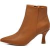 IF Fashion Tronchetti Stivali Stivaletti A Punta Scarpe da Donna Con Tacco MP413 cuoio N.39