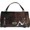 Superflybags Borsa A Spalla In Vera Pelle Camoscio Lucido modello RODEO CAVALLINO Made In Italy