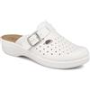 Fly Flot | Color Professional, Pantofole Donna con Cinturino Regolabile, Ciabatta con Tomaia e Sottopiede in Evopell, Bianco, 36
