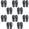 Teceyfeet Set di Ciabatte Ospiti Pantofole Usa e Getta Non- Slip Slipper Casual Scarpe da Casa Pantofole Pieghevoli, 10 Paia Donna Uomo per Hotel Viaggi Ospiti Home Spa