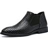 ottspu Nero,39 EU, Stivaletti Chelsea da Uomo Stivaletti Estivi Stivaletti Intrecciati Scarpe Casual Taglia 38-46 EU