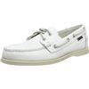 Sebago DOCKSIDES PORTLAND, Scarpe da Barca, Uomo, Bianco (White 911), 43 EU