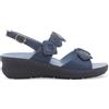 Melluso Sandalo Donna Comodo in Similpelle Blu Notte k95232q 36