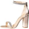 Jewel Badgley Mischka Mayra, Sandali con Tacco Donna, Champagne, 39 EU