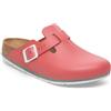 Birkenstock Boston Pro in pelle - Zoccoli professionali certificati di alta qualità per medicina, ristorazione e servizi, rosso - mars red, 48 EU