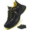 ISOOUS Scarpe Antinfortunistiche Uomo Scarpe da Lavoro Donna Leggere | Comode Scarpe da Sicurezza con Punta in Acciaio Antiscivolo Traspiranti Scarpe da Cantiere Sneaker Unisex