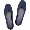 Frank Mully Ballerine da donna con punta quadrata, slip-on, scarpe da balletto, comode da donna, con scollo a V