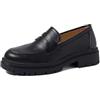 QUEEN HELENA Mocassini Casual Eleganti Francesine Donna X30-102 (Nero, Sistema Taglie Calzature EU, Adulto, Donna, Numero, Media, 38)