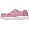 HEYDUDE Wendy Rise Chambray Grid Mocassini Donna, Rosa, 39 EU - 45274-5CG