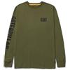 CAT Men's Trademark Banner Long Sleeve T-Shirt T-Shirt Uomo