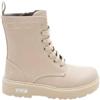 Cult Young Stivaletto Donna, Sintetico, Beige, Altezza Tacco 4 cm, Plateau 2.5 cm (beige, regular, Sistema Taglie Calzature EU, Adulto, Numero, Media, 35)