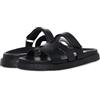 Steve Madden Sandalo Mayven Slide Donna, Pelle nera, 37/38 EU