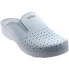 SANIFLEX 89921-10 Certificato Medico Zoccoli Sabot Pantofole Scarpe di Pelle, Uomo, Bianco, EU 41