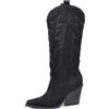 IF Fashion Stivali Texani Donna Stile Western Cowboy Alti al ginocchio Stivaletti Camperos J28 nero N.39