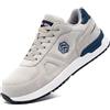 LARNMERN PRO S1 SRC Scarpe Antinfortunistiche Uomo Leggere Grigio 36EU