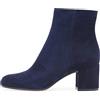 Yinghesheng Stivali da Donna Stivali Chelsea in Pelle Tacco a Blocchetto Stivaletti Satin Ankle Boots Cerniera Tronchetti Invernali Impermeabile Antiscivolo Outdoor Trekking Scarponi,Blu,40 EU