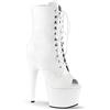 Pleaser, Stivali donna, Wht Faux Leather/Wht, 38