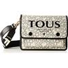 TOUS Bandolera M. Audree K Mini, Tracolla Donna, Beige-Nero, MEDIANO