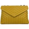 Superflybags Borsa Donna a spalla In Vera Pelle Matelassé/Trapuntata modello OLANDA MEDIA made in Italy