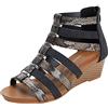 Generico Sandali Donna Estivi Comodi Scarpe Donna Elegante Sandali da donna con tacco per commercio estero Sandali Donna Mare Sandali Per Alluce Valgo Donna