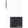Armani Exchange New York, Sustainable, Silver Logo Plate, Portafoglio Bi-Fold da Uomo, Navy Salute, Taglia Unica