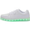 Generisch 2026 Colorato LED Luminoso Scarpe Versione Coreana Coppia USB Sport Board Scarpe Low Top Oro Argento Sport Donna Matrimonio, bianco, 37 EU