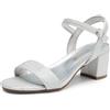 DREAM PAIRS Sandali Donna Tacco Blocco Eleganti | Tacco 5,6 cm, memory foam, cinturino regolabile, fodera liscia, design classico, per lavoro e feste.