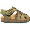 Balducci SPORT Sandalo Scarpa primo passo. Platare anatomico in pelle e sughero naturale. Numeri dal 20 al 26 (Verde, Sistema Taglie Calzature EU, Bimbo (0-5 anni), Numero, Media, 22)