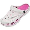 ChayChax Uomo Donna Zoccoli Spiaggia Giardino Ospedale Estate Sandali da Mare Pantofole da All'Aperto con Solette Morbido e Comode, Bianco, 38/39 EU