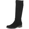 CAPRICE Stivali alti da donna senza tacco al ginocchio vegani, Nero (Black Stretch), 39 EU