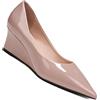 FQLGJMY Scarpe Mary Jane con Zeppa Tacco Basso Donna Tacco Fluttuante Finta Pelliccia Morbida o Pelle Slip-on con Fibbia Punta Chiusa a Forma Aguzza Carine Eleganti per Lavoro Ufficio Viaggi e Feste