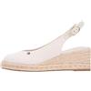 Tommy Hilfiger Espadrillas da donna Mid Wedge Espad Slingback FW0FW09228 con zeppa, BEIGE (beige classico), 5