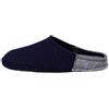 Le Clare Nuvola Uomo - Pantofola Invernale Uomo in Panno di Lana con Plantare Estraibile Blu Grigio - Taglia 42