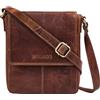 STILORD 'Bari' Borsello uomo tracolla pelle Borsello uomo vera pelle Borsa di cuoio vintage per tablet 8 pollici, Colore:kara - cognac