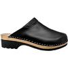ESTRO Zoccoli in Legno Donna in Pelle Ciabatte Sanitarie Donna CDL02 (39, Nero 1)