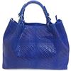 Superflybags Borsa Donna A Mano O A Spalla In Vera Pelle Stampa Intrecciata TECLA WAVE Made In Italy