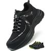 ISOOUS Scarpe Antinfortunistiche Uomo Scarpe da Lavoro Donna Leggere | Comode Scarpe da Sicurezza con Punta in Acciaio Antiscivolo Traspiranti Scarpe da Cantiere Sneaker Unisex