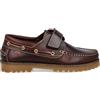 PAYMA Scarpe da Barca Uomo Donna in Pelle Marroni Strappo Casual Suola Gomma