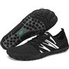 SAGUARO Barefoot Shoes Uomo Scarpe da Scoglio Leggero Traspiranti Scarpette da Mare Asciugatura Rapida Scarpe Piedi Nudi Minimaliste Antiscivolo, Nero, 42 EU