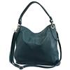 AMBRA Moda Borsa da donna di vera pelle, borsa a spella GL012 (ottanio)