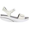 MBT MALIA 2 Sandali da Donna in Pelle di Pecora. Calzature Leggere e Comode per la Primavera Estate Scarpe Fisiologiche per Comfort e Stabilità. Sandali Moderni con Chiusura Colore Bianco
