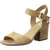 Geox D Marilyse B - Sandali con Zeppa Donna, Beige (DK SKINC8191), 36 EU