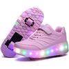 Heelystong Scarpe con rotelle da Bambina Scarpe con luci Ragazza Scarpe da LED Ruota Skateboard Sneaker Sportive con Rotelle Automatiche Ruota Multisports Skateboard Sneaker con Ruote per Bambini…