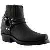 Grinders Renegade Lo Stivaletti Unisex di Pelle Stile Motociclista Cowboy
