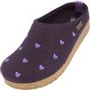 HAFLINGER Pantofole da Donna Grizzly Cuoricini 741031, Numero:42 EU, Colore:Viola