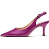 CHMILE CHAU Scarpe Tacchi Sandali Donna-Elegante Stiletto Donna-Stiletto-Sexy Tacco a spillo-Punta Chiusa-Festa-Lusso Moda Flangia Posteriore 39-CHC-19, 54 Viola O, 37 EU